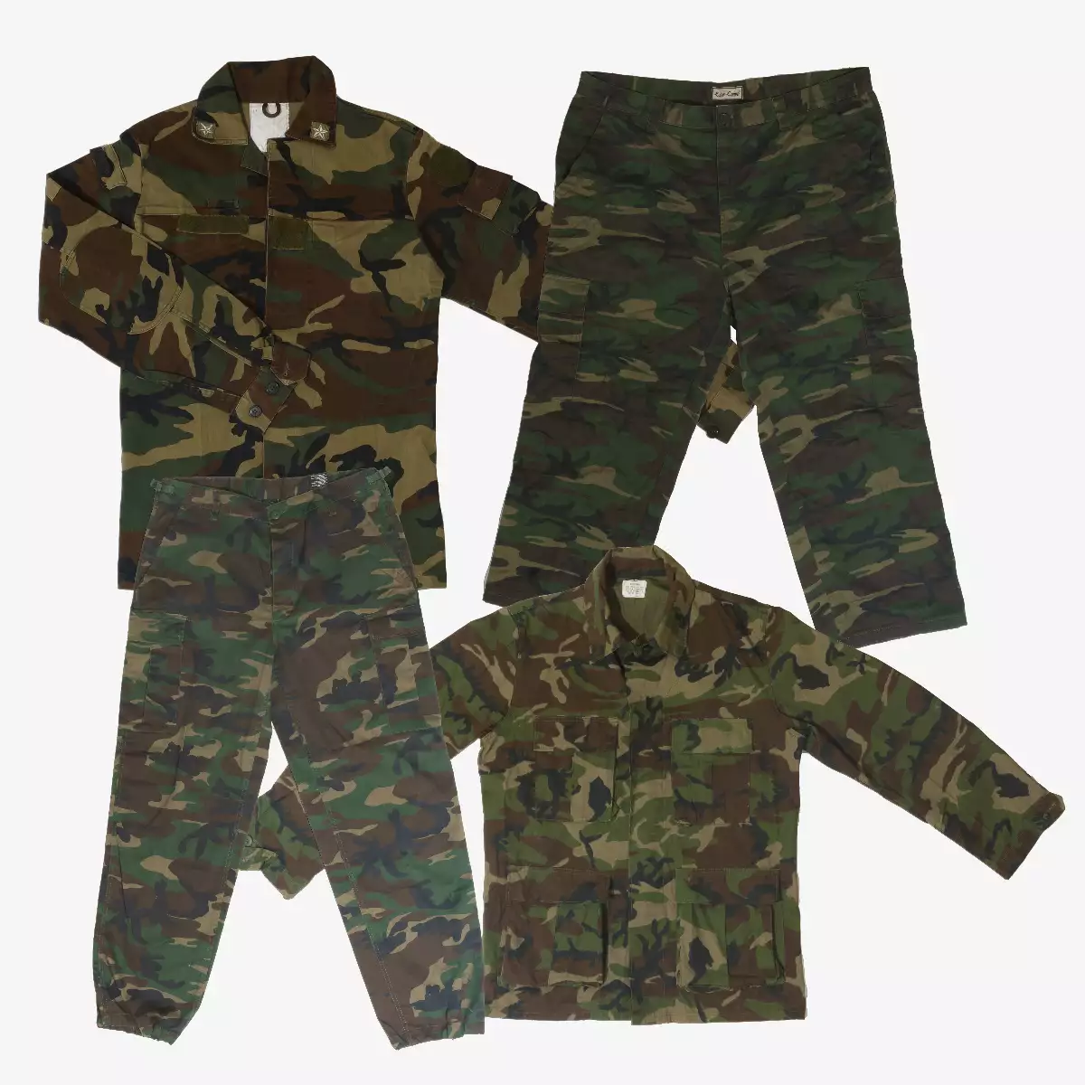 Lot de Vêtements Militaires - Qualité Supérieure (60 kg, 85 pièces)