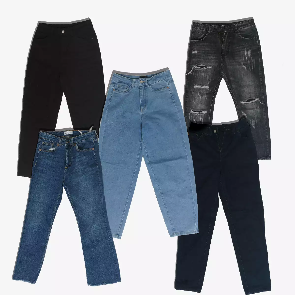 Lot de Jeans pour Femmes - Style et Confort (70 kg, 130 pièces)
