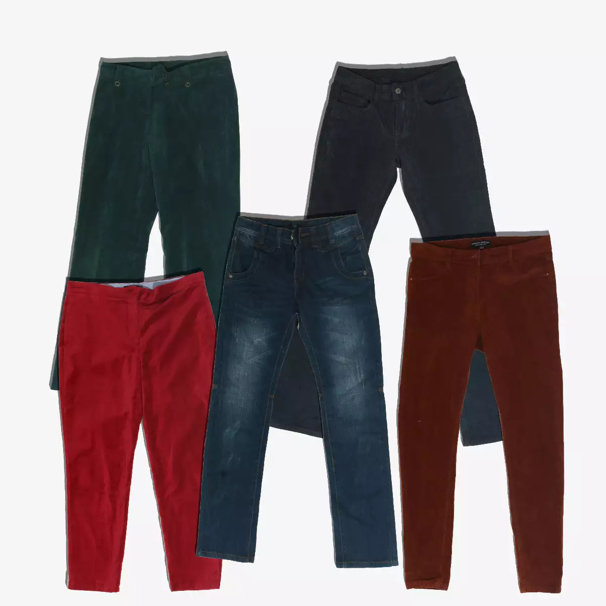 Pantalons femme velours - 60kg 96 pièces